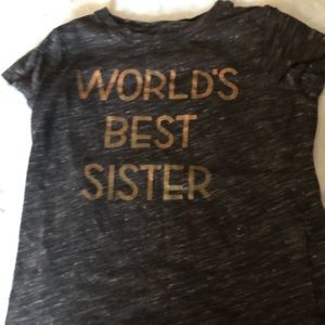 Worlds best sister shirt small (4/5)